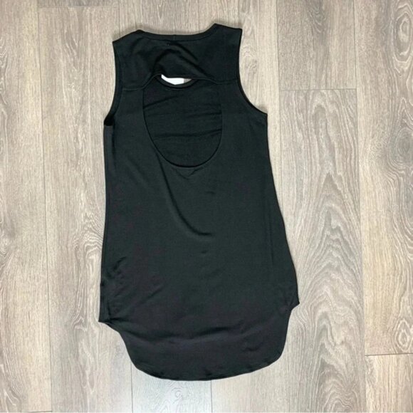 LNA Cardiff Dress Cut out High Low Hem T-Shirt Asymmetrical hem Black Size XS - Picture 10 of 16